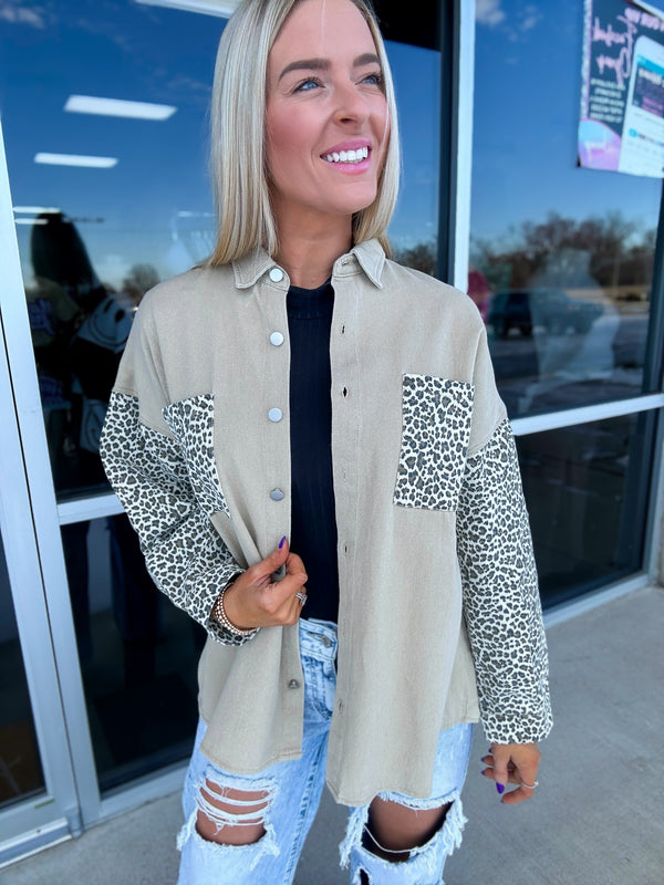 Pushing the Limit Leopard Shacket