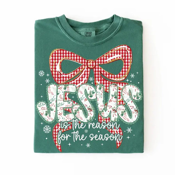 Jesus Is the Reason Bow Graphic Tee