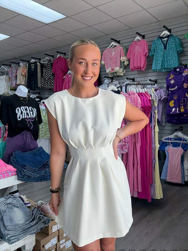 Pleated to Meet You Dress