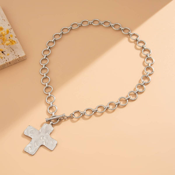 Hammer Cross Necklace