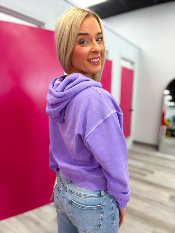 The Comfort Crush Hoodie Lavender