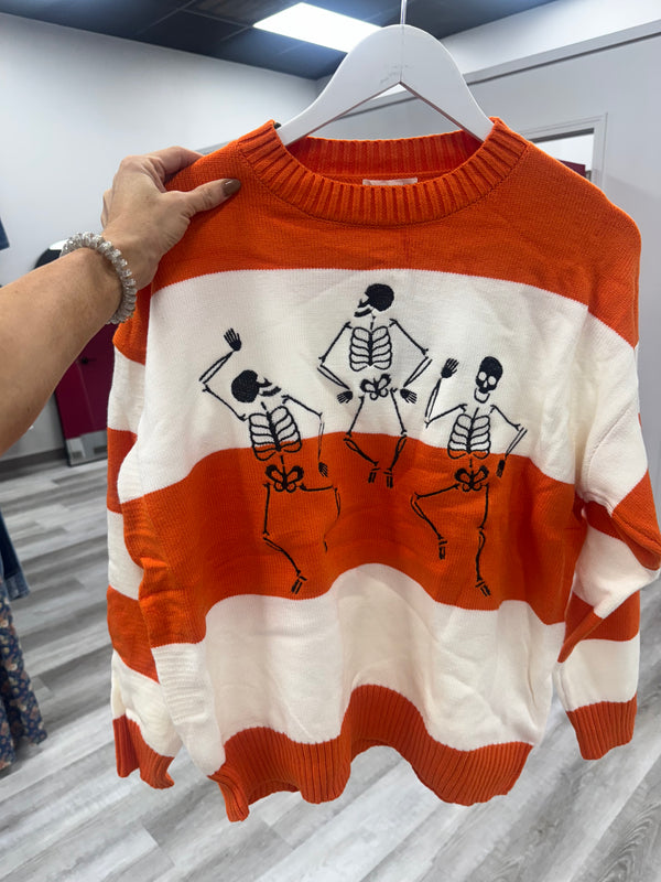 Skeleton Sweater Striped