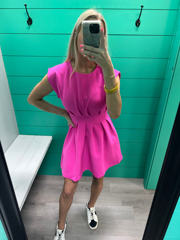 Pleated to Meet You Dress