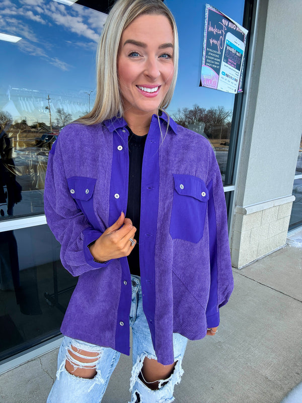 Going for Purple Shacket