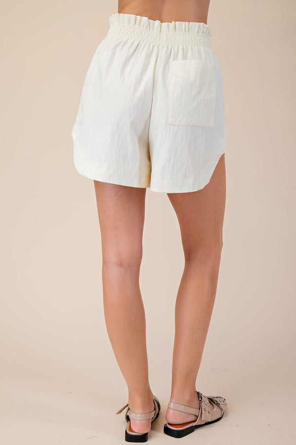 Cream High Rise Shorts