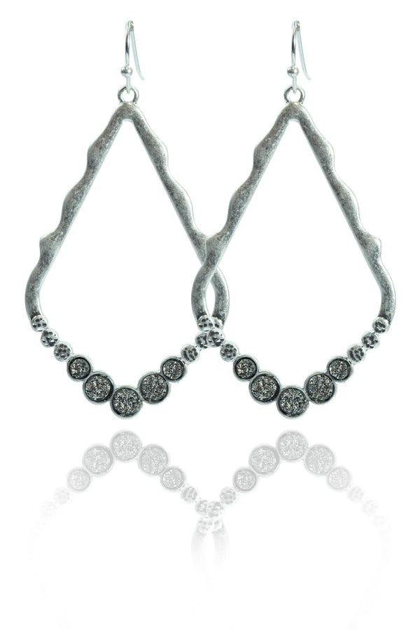 Gold or Silver Earrings with CZ Diamonds