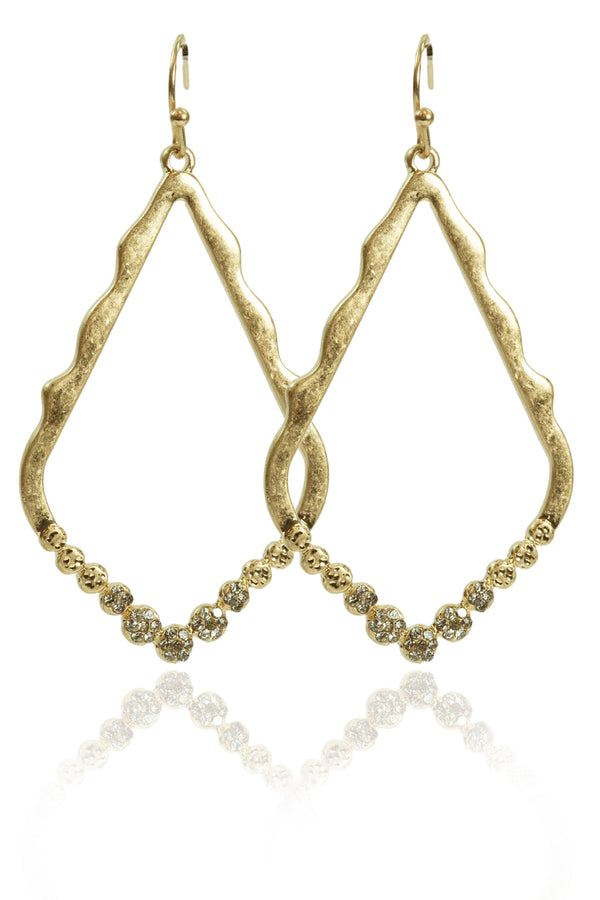 Gold or Silver Earrings with CZ Diamonds