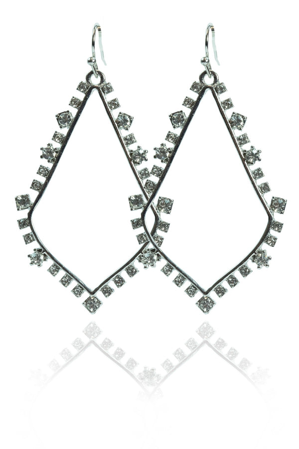 Gold or Silver Earrings with CZ Diamonds