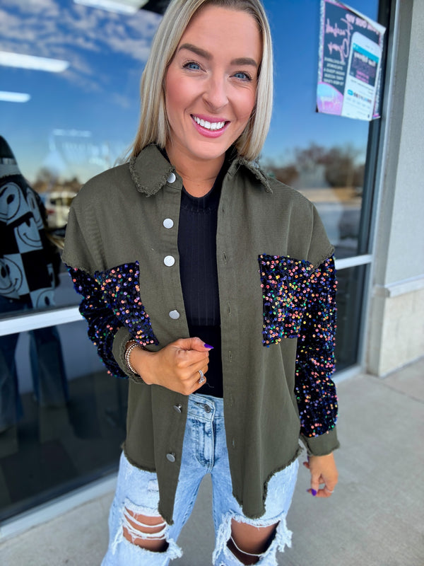 Just a Sparkling - Olive Shacket