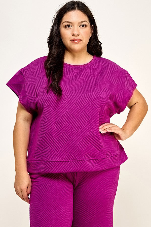 Round the World Textured Top - ONLINE ONLY