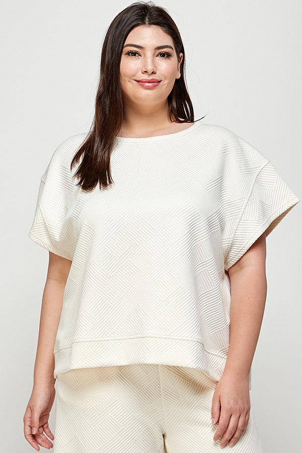 Round the World Textured Top - ONLINE ONLY