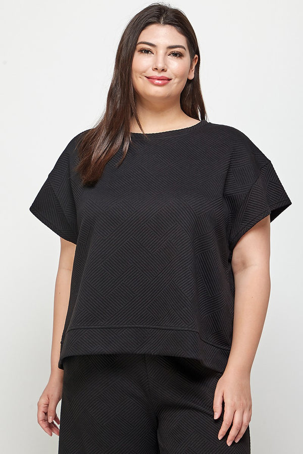 Round the World Textured Top - ONLINE ONLY