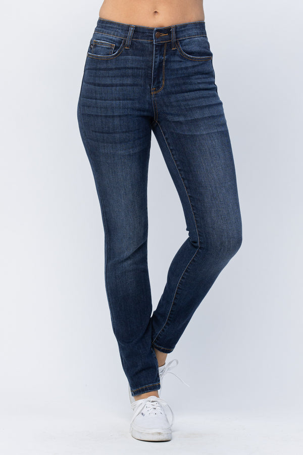 The Emma High Rise Dark Wash Relaxed Fit Judy Blue Jeans