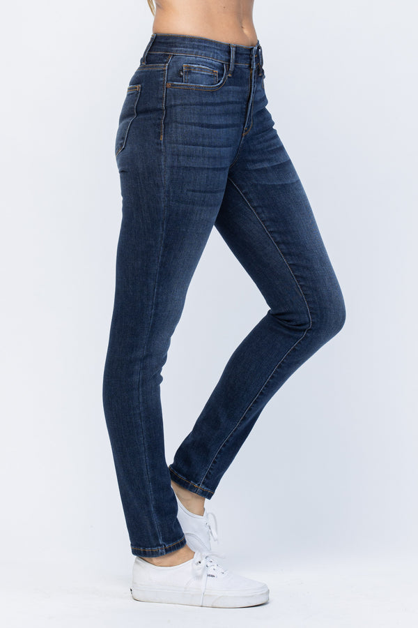The Emma High Rise Dark Wash Relaxed Fit Judy Blue Jeans