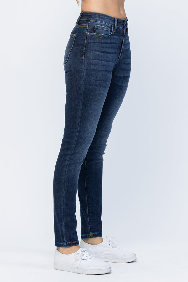 The Emma High Rise Dark Wash Relaxed Fit Judy Blue Jeans
