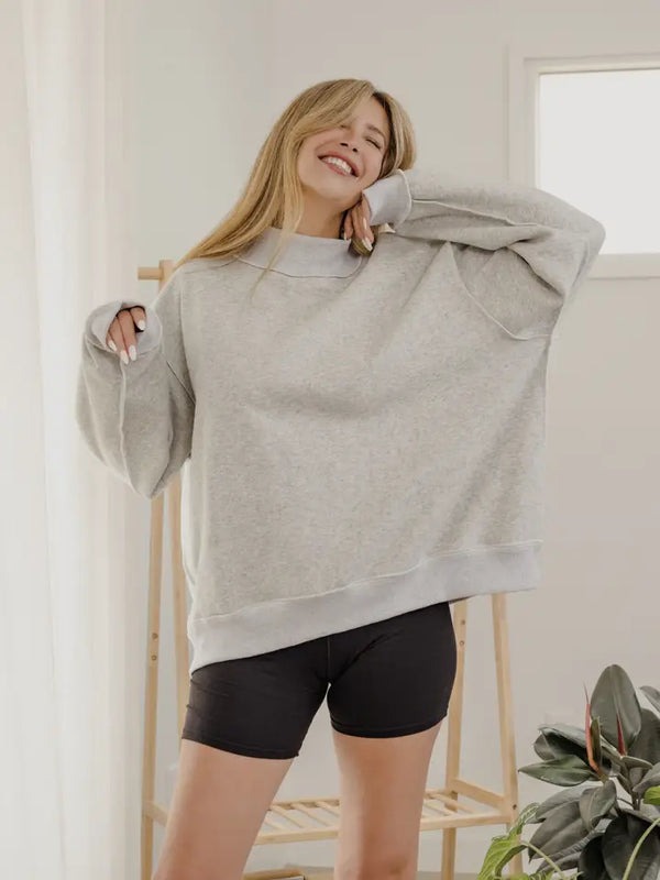 Merry Tall Font Mock Neck