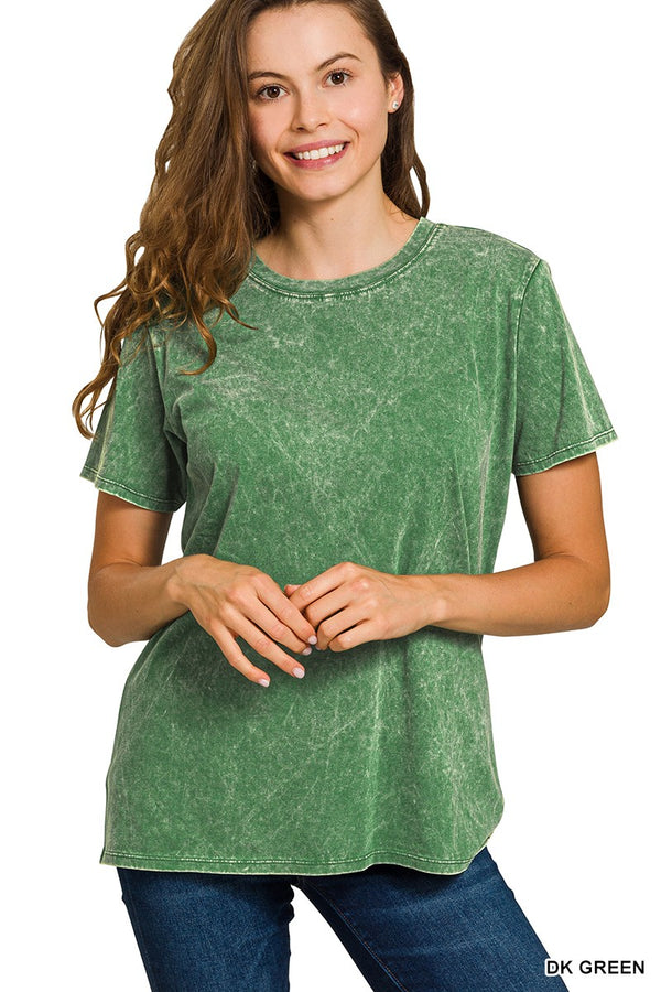 BLACK FRIDAY | Washed Short Sleeve Top