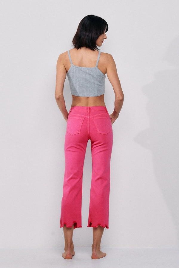 The Zoe - Pink Midrise Denim