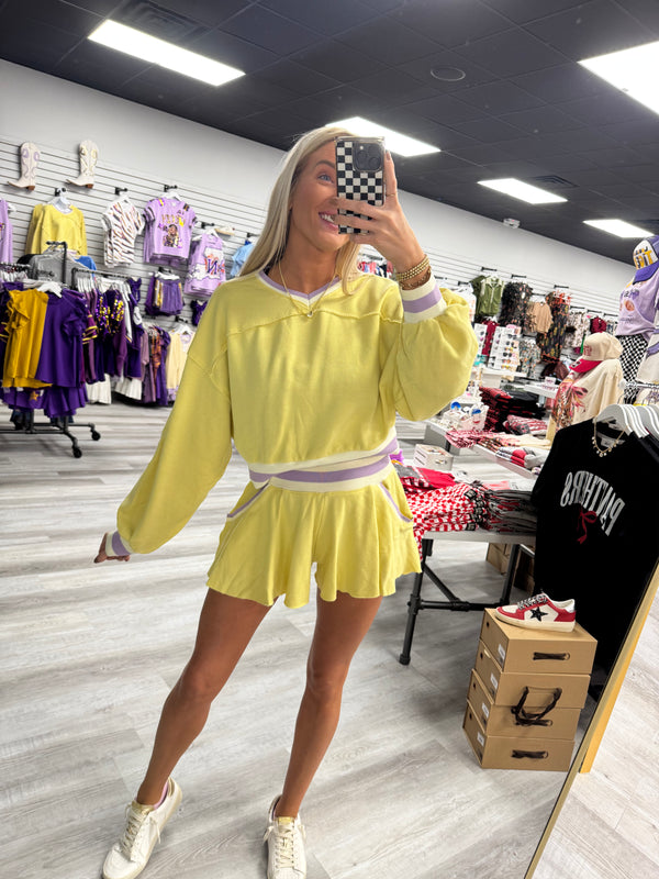 Pastel Yellow and Purple Set