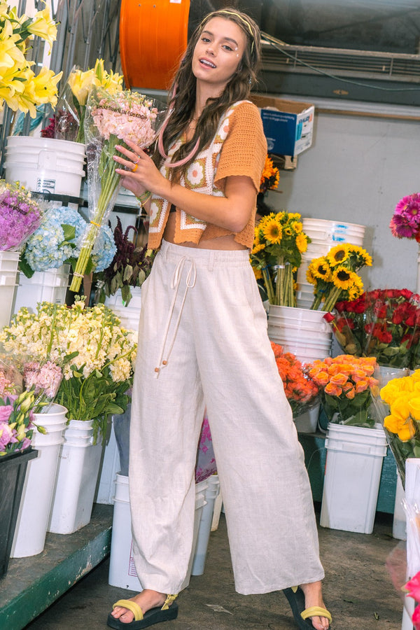 Live in the Moment Linen High-Waisted Pants!