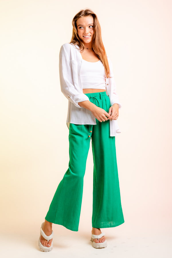 Live in the Moment Linen High-Waisted Pants!