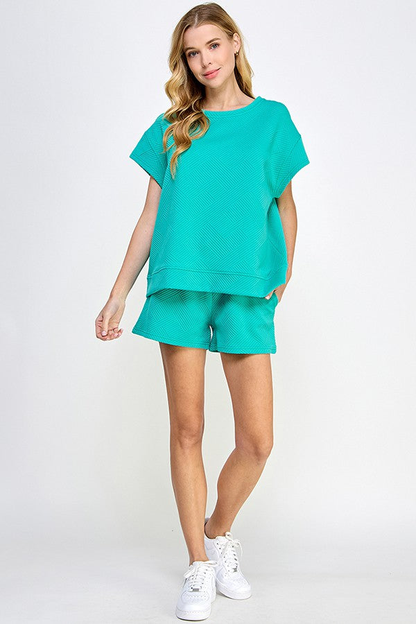 Round the World Textured Top - ONLINE ONLY