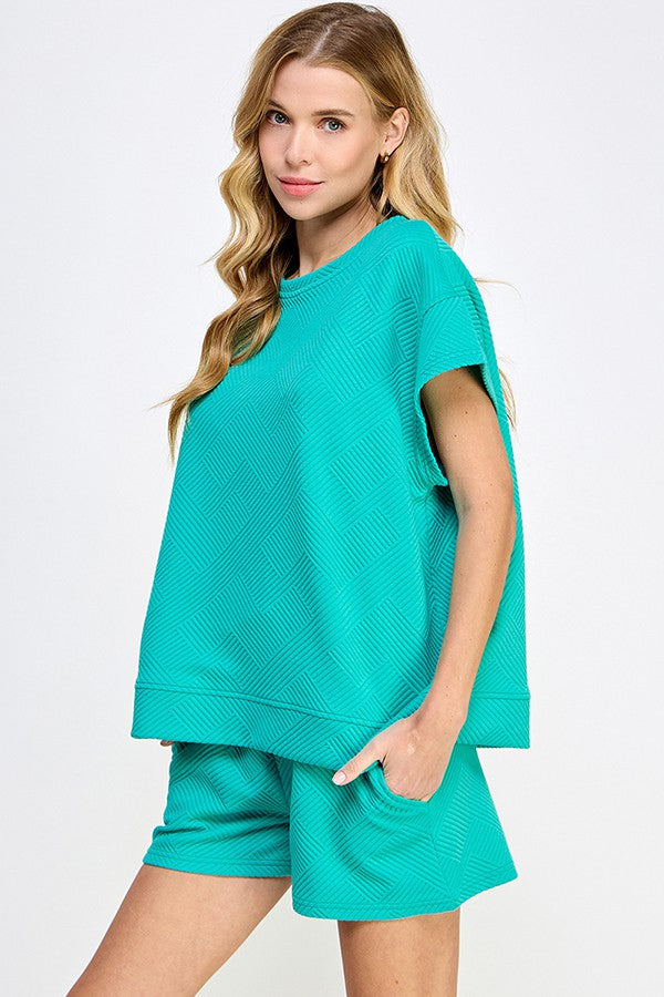 Round the World Textured Top - ONLINE ONLY