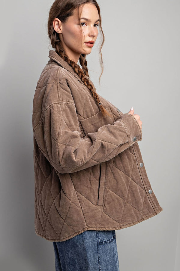 Cocoa Cozy Quilted Jacket
