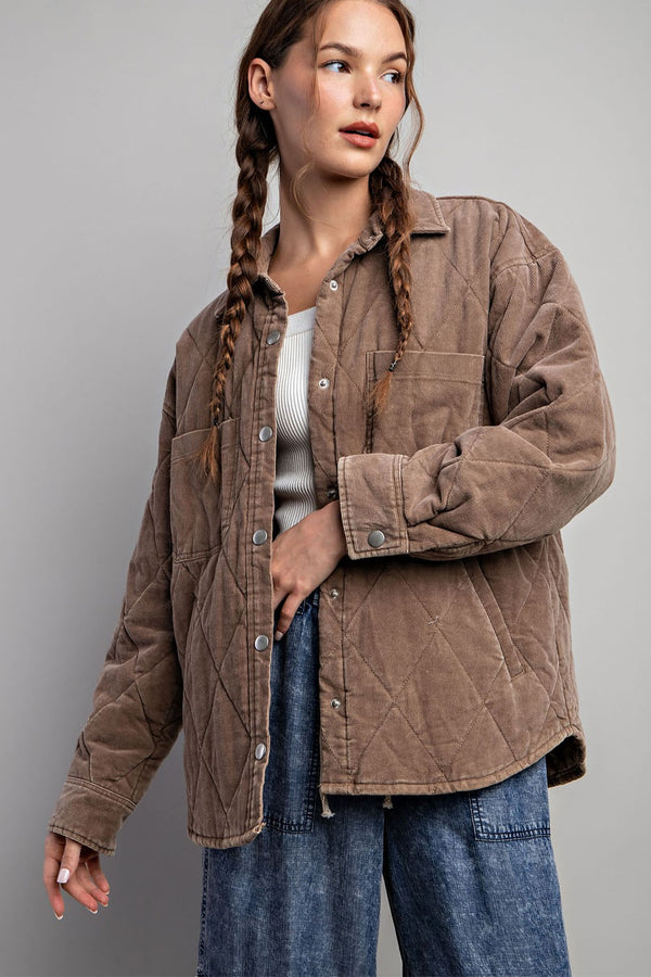 Cocoa Cozy Quilted Jacket