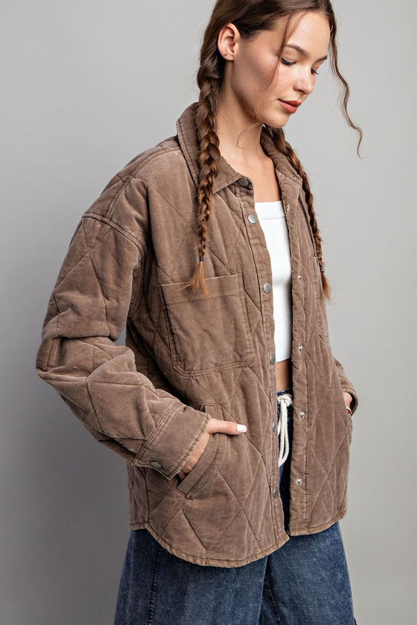 Cocoa Cozy Quilted Jacket
