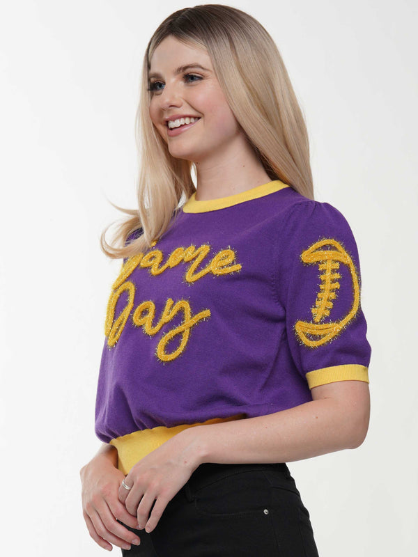 Game Day Light Weight Cropped Sweater