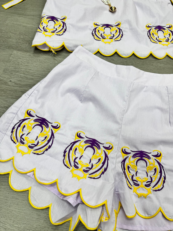 Gameday Tiger Spirit Embroidered Set