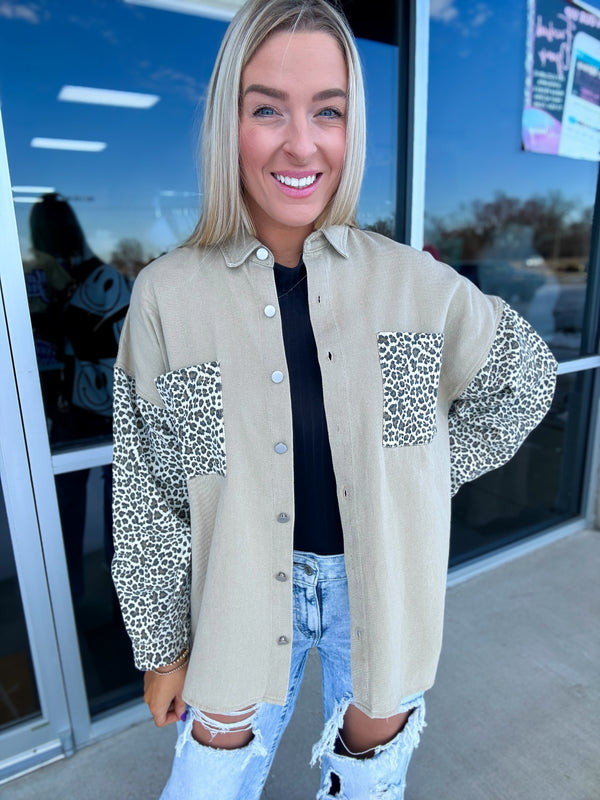 Pushing the Limit Leopard Shacket