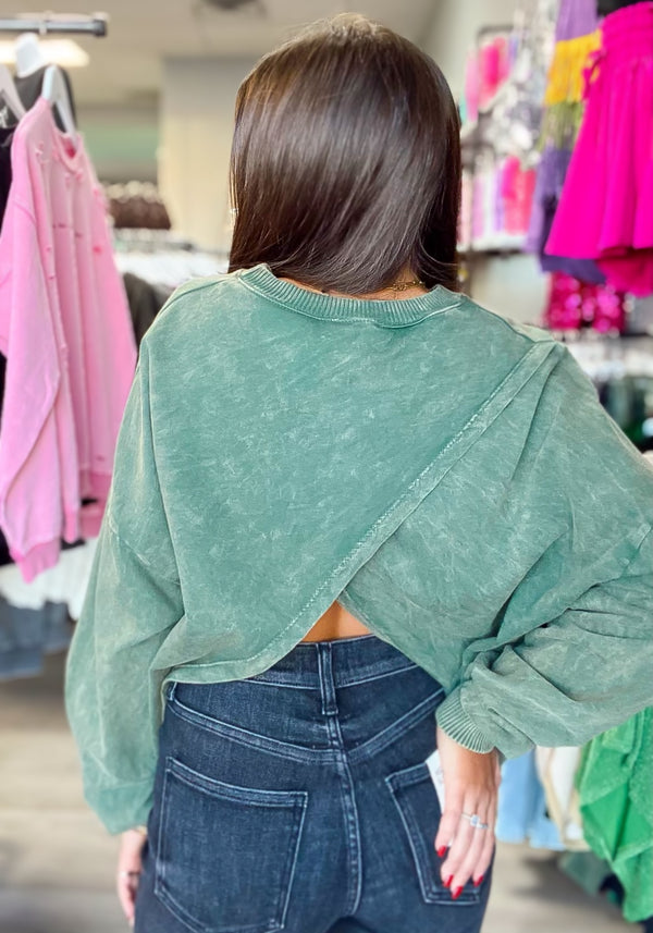 Not Your Basic Olive Pullover