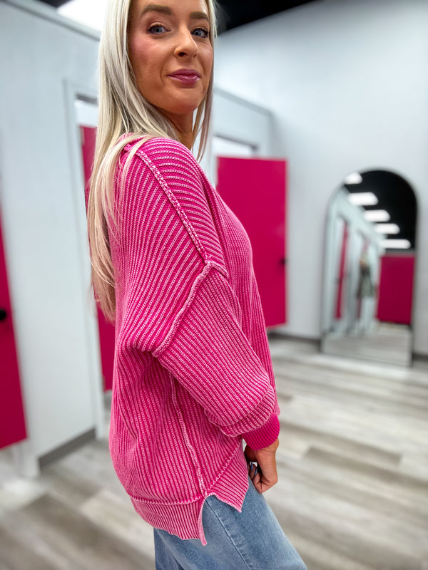 Sugar Rush Knit Pink Sweater