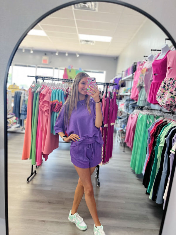 My Way Ribbed Round Neck Set