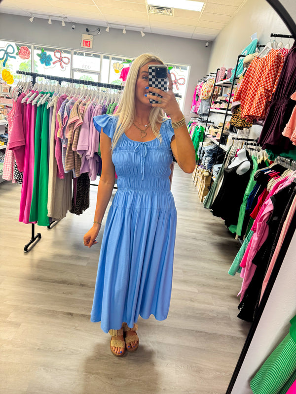 We Found Love Blue Midi
