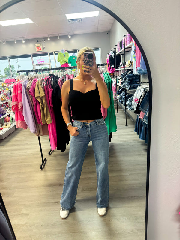 The Ryder V Waist Wide Leg Denim