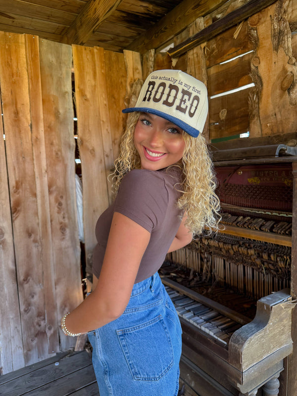 First Rodeo Embroidered Trucker Hat TCM0002