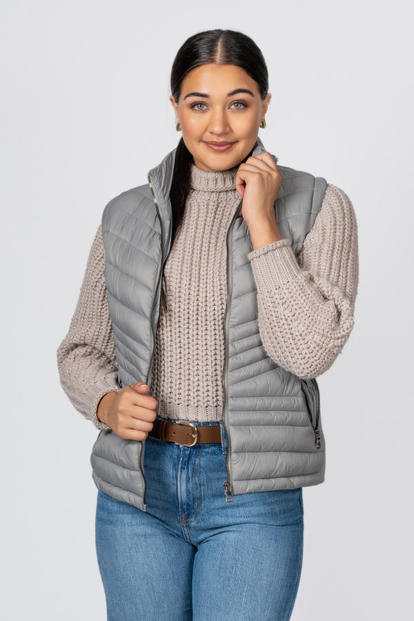 The Sabrina Vest Grey