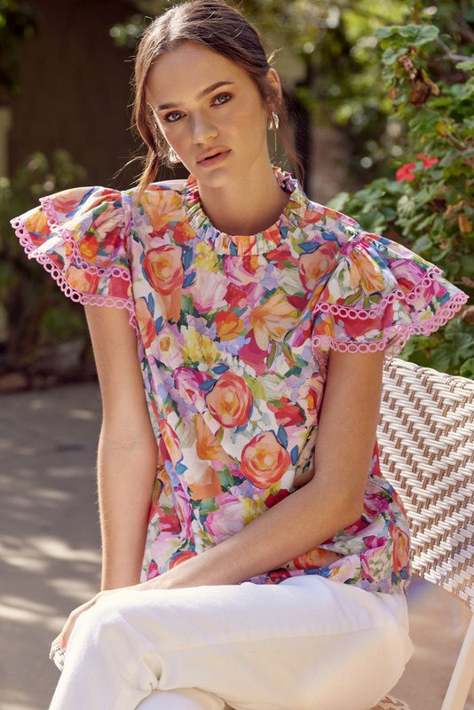 In the Garden Sleeves Top