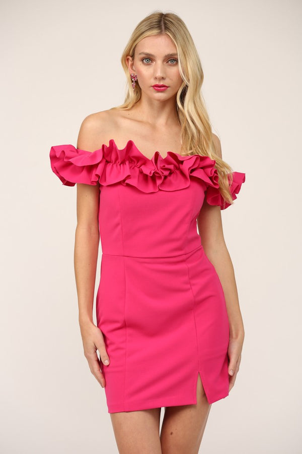 Off the Shoulder Mini Dress