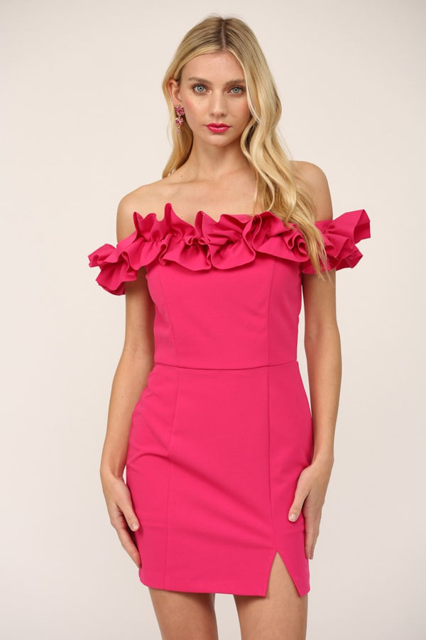 Off the Shoulder Mini Dress