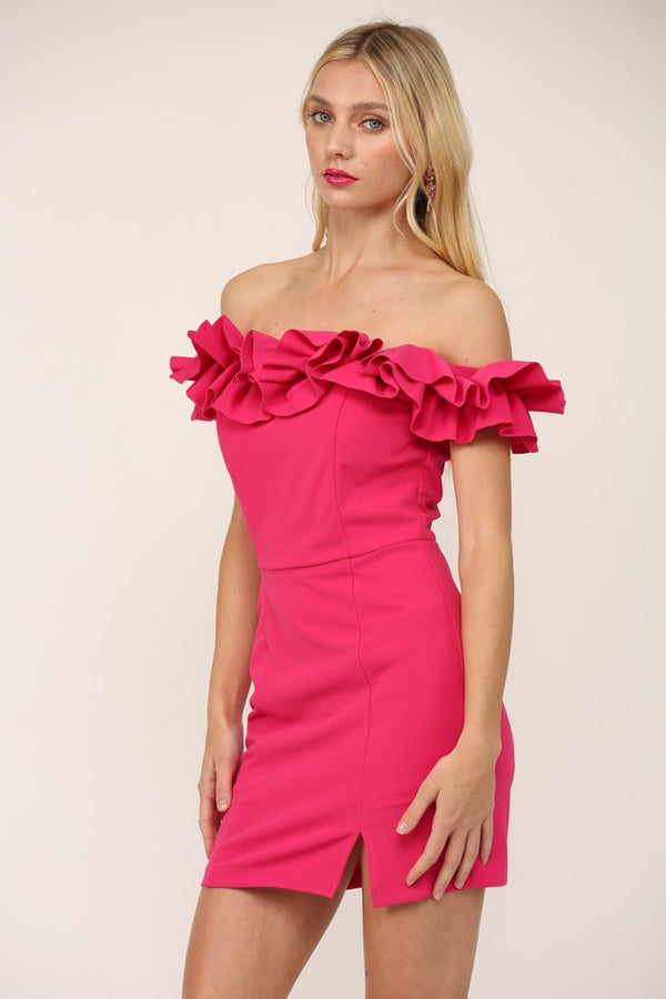 Off the Shoulder Mini Dress