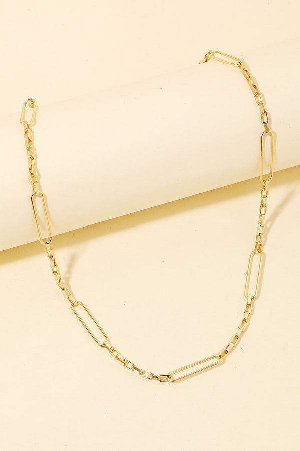 Mixed Oval Chain Length Necklace
