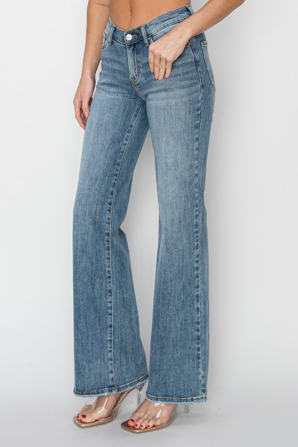 The Ryder V Waist Wide Leg Denim