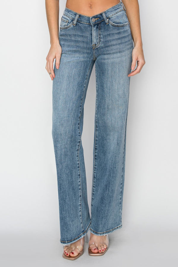 The Ryder V Waist Wide Leg Denim