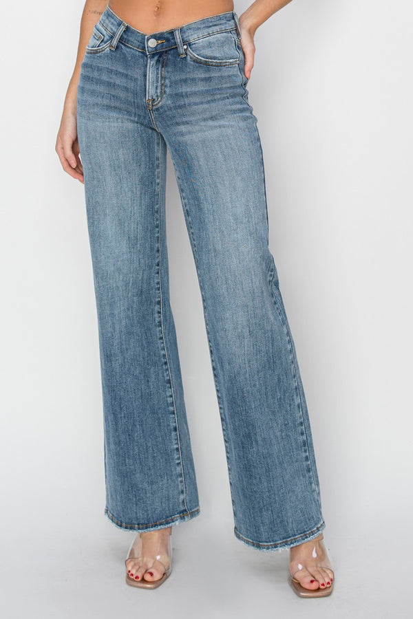 The Ryder V Waist Wide Leg Denim