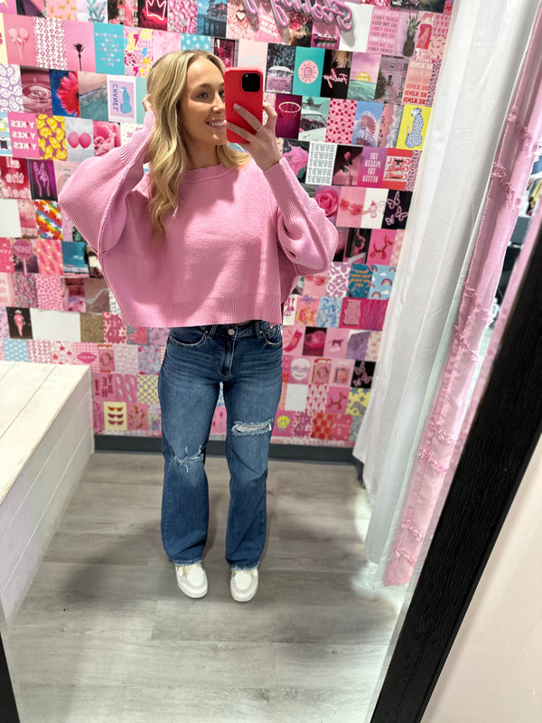 The Devin - High Rise Ripped Wide Leg Denim