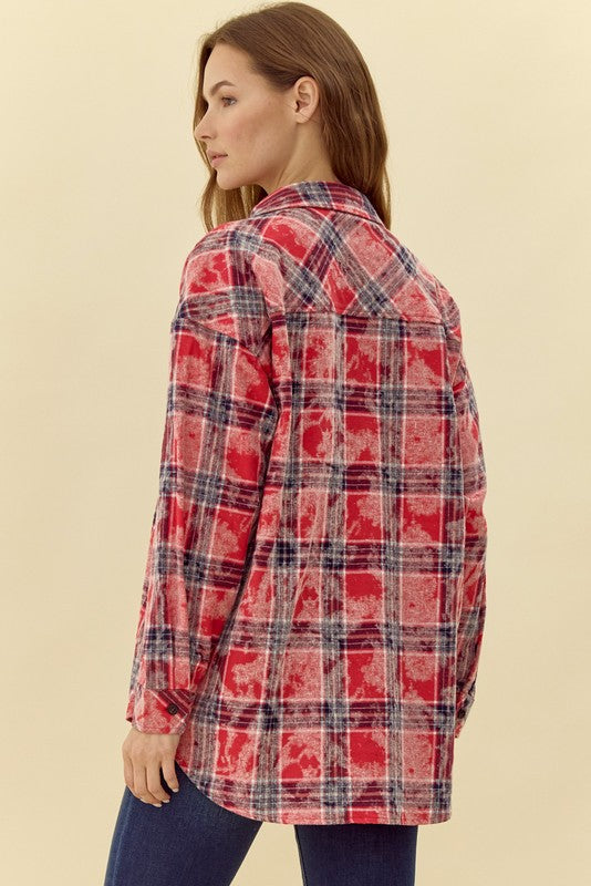 Acid Wash Red Flannel